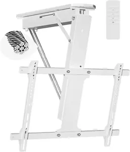 Electric Ceiling TV Mount with Remote, Motorized Ceiling Mount TV Bracket Flip d - Picture 1 of 12