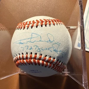 Ron Guidry NY Yankees Signed Baseball w/ 77/78 WS Champs Insc - COA - Picture 1 of 4