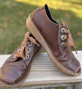 Clarks Artesanal Divertido Sueño Zapatos Cuero Marrón Zapatos con Cordones para Mujer EE. UU. 8 - Imagen 1 de 5