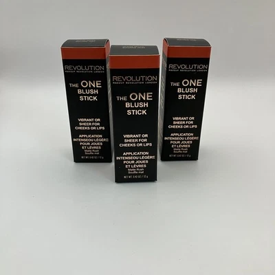 Makeup Revolution The One Fast Base Blush Stick Vibrant Or Sheer For Cheeks Lips - Image 1 of 4