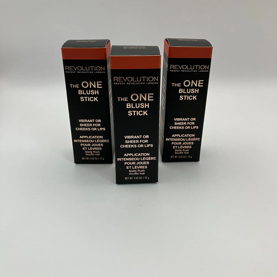 Makeup Revolution The One Fast Base Blush Stick Vibrant Or Sheer For Cheeks Lips - Image 1 of 4