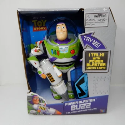Toy Story Power Blaster BUZZ LIGHTYEAR Talking Action Figure New In Box Thinkway - Image 1 of 4
