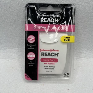 Reach Gentle Gum Care MINT SOFT WOVEN Floss with Fluoride 50 Yd New Sealed - Picture 1 of 7