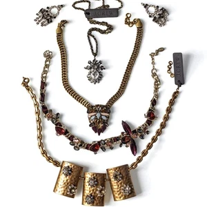 CRAFT Repair Project Broken J. CREW Ann Taylor Lulu Front Jewelry Lot Bundle - Picture 1 of 2
