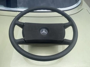 1981 - 85 Mercedes Benz R107 380SL steering wheel black 1164640017 GC OEM - Picture 1 of 5