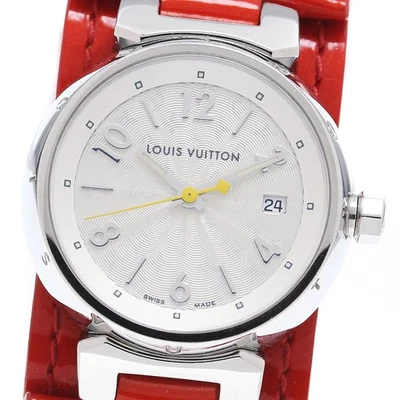 LOUIS VUITTON Tambour Q121K Date Silver Dial Quartz Ladies Watch_866653 - Image 1 of 4