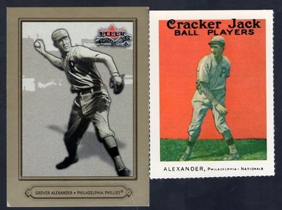 G Alexander Lot of 2 2002 Fleer Fall Classic/ Dover Reprint of 1915 Cracker Jack - Image 1 of 2
