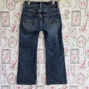 Abercrombie Kids Dark Wash Bootcut Jeans Size 5/6 Youth Boys Denim Pants - Picture 1 of 6