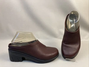 Solvei Dansko Brown Leather Clogs Sz 6.5 - 7 Slip On Comfort Shoes EUC - Picture 1 of 12