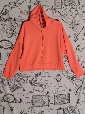 Charlotte Russe Mujer’s Coral Naranja Sudadera con Capucha Manga Larga Pullover Sudadera XL Foto 1 de 4