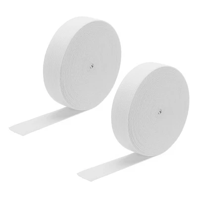 2 bandas elásticas para coser carrete elástico tejido blanco de 1 pulgada 10 yardas de 1 pieza Foto 1 de 4