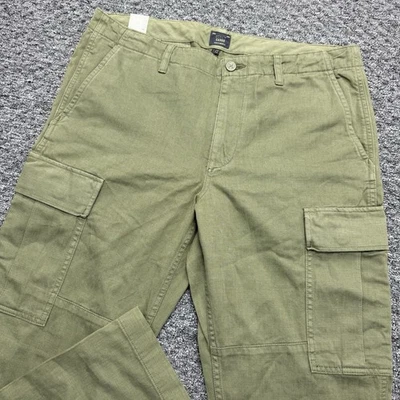 J Crew Pants Mens 35x32 Green Cargo 770 Military Aviator WW2 Style Trousers NWT - Image 1 of 4
