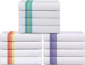 Kitchen Towels 12 Pack, 15x25 Inch, 100% Cotton Ring Spun Dish Towels Kitchen - Picture 1 of 9
