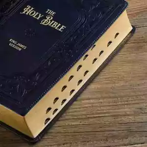 KJV Bible Midnight Blue Faux Leather Giant Print Index BRAND NEW in Shrink Wrap! - Imagen 1 de 8