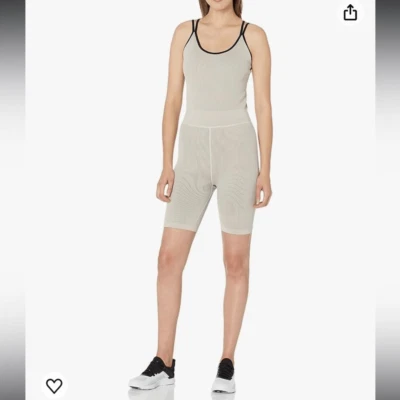 Calvin Klein Performance Feminino Costela Sem Costura Forma Unitard Wear - Tamanho Médio - Imagem 1 de 4