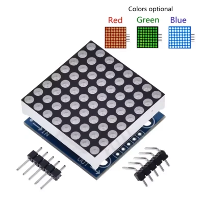 3X 8x8 BLUE dot matrix  led display MAX7219 module for Arduino DIY Raspberry pi - Image 1 of 4