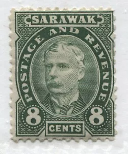 Sarawak 1895 4 cents green mint o.g. - Foto 1 di 1