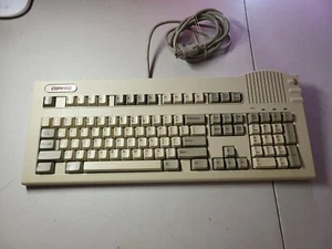 Compaq Vocalyst Mechanical Keyboard Unique Cable Mainframe Collection Rare VG - Picture 1 of 6