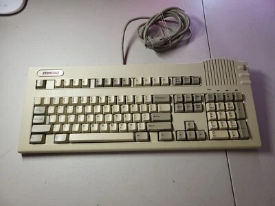 Compaq Vocalyst Mechanical Keyboard Unique Cable Mainframe Collection Rare VG - Image 1 of 4