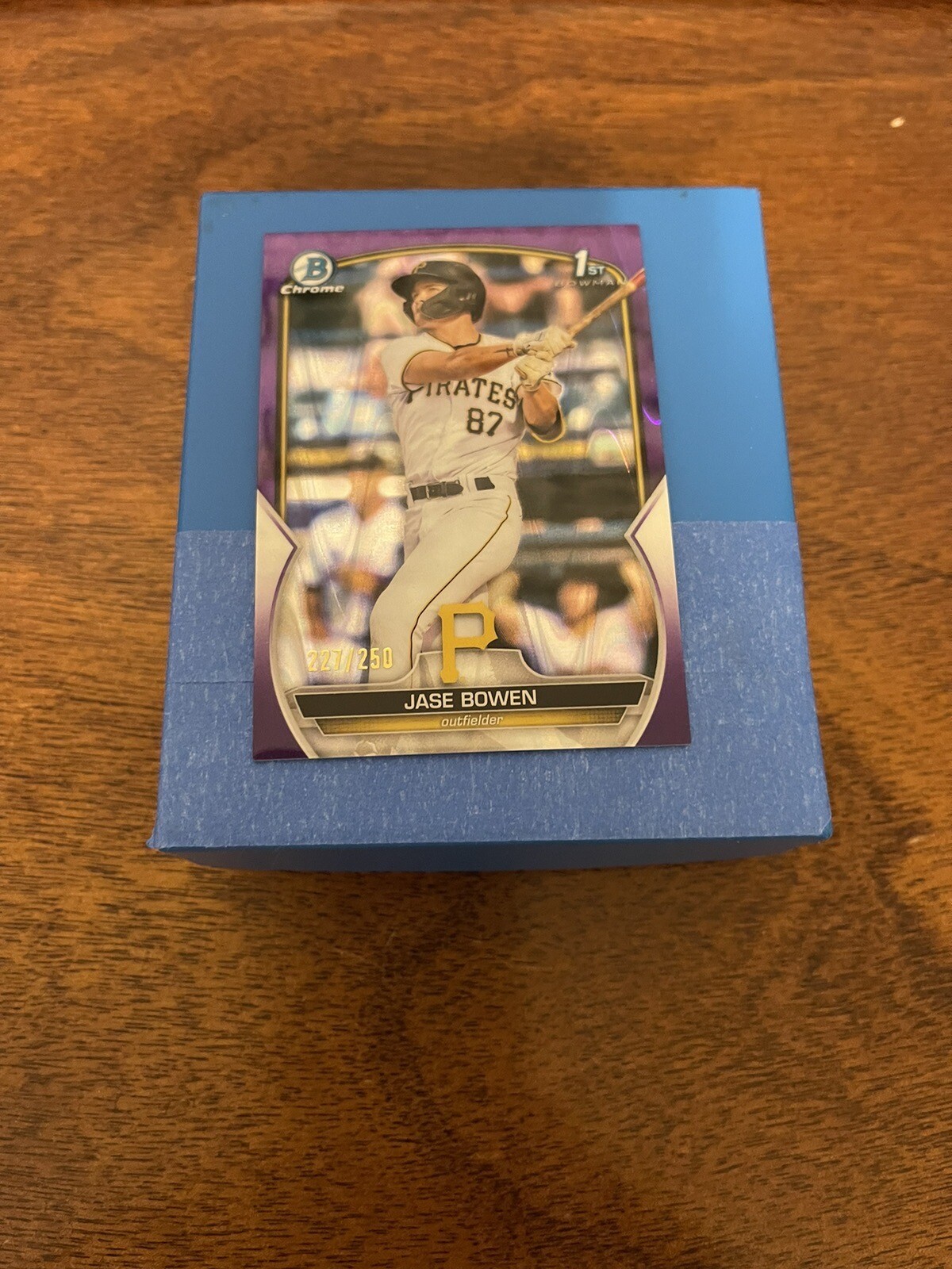 2023 Bowman Chrome Purple Raywave Refractor Jase Bowen BCP-146 /250 1st