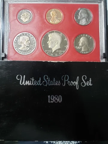 1980 proof coin set Cover