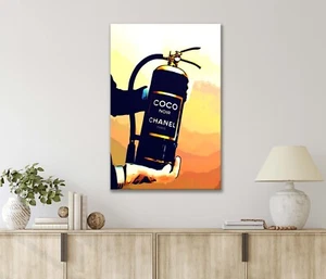 Man Holding a Luxury Black Bottle in Hand 40x60cm Canvas or Metal Print Wall Art - Picture 1 of 4