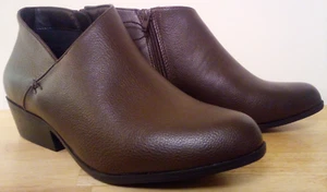 NUEVO CON ETIQUETAS Aerosoles Mujer Marrón Botines Cuero Java Variedad de Tallas Anchas - Imagen 1 de 9