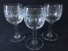 Edwardian c.1910 Greek Key Design Sherry/Wine Glass - Three available - Offers