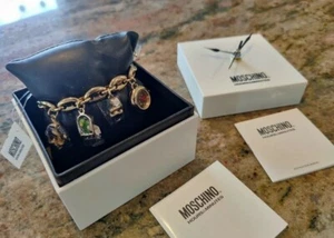 Moschino 'Hours & Minutes' Charm Bracelet. NIB - Picture 1 of 4