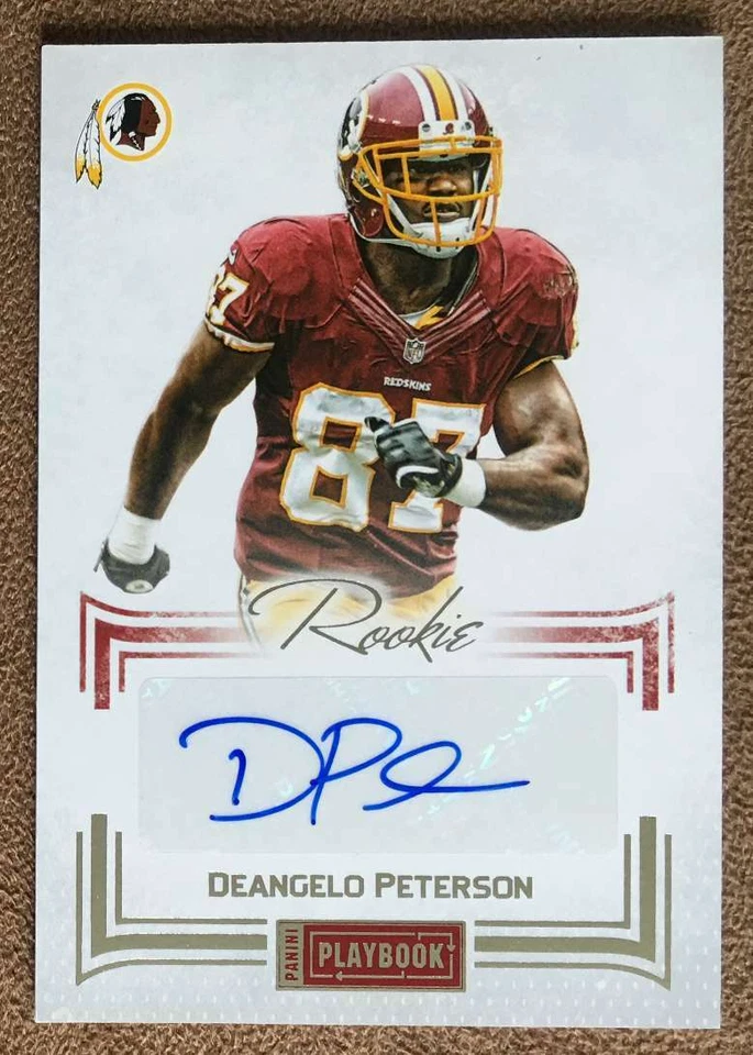Deangelo Peterson 2013 Panini Playbook Rookie Autograph #101 /140 Redskins Card - Image 1 of 2