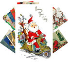 Postcard Pack (24 pcs) Vintage Christmas Happy Santa Claus CF-7009