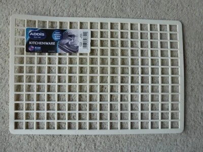 Alfombrilla de fregadero oblonga de plástico ADDIS 24,5 cm x 36 cm lino 9712LIN Foto 1 de 2