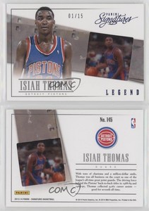 2013-14 Panini Signatures Film Blue /15 Isiah Thomas #145 HOF