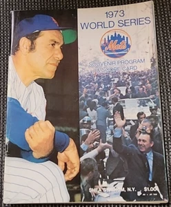 1973 Official World Series Program - New York Mets vs. Oakland A's - Yogi Berra - Picture 1 of 8
