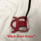 Modella (Taylormade Spide) Black Satin Series Men's Rh Putter-Red-H/Cvr