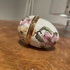 Vintage Halcyon Days Enamel Egg Trinket Box 2x1.5" Designed By Tiffany & C
