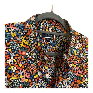 Camicia Club Room uomo L vestibilità classica stampa floreale Ditsy popeline Shady Glade Large - Foto 1 di 7