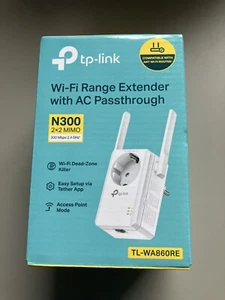 WLAN-Verstärker TP-Link Wi-Fi Range Extender mit Steckdose TL-WA860RE, weiß - Bild 1 von 6