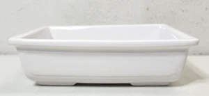 Maceta rectangular blanca vintage Haeger #882 8" X 5,5" decoración - Imagen 1 de 10