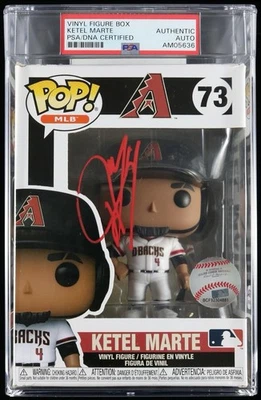 KETEL MARTE SIGNED + ENCAPSULATED FUNKO POP MLB AZ DIAMONDBACKS - PSA/DNA COA - Image 1 of 3