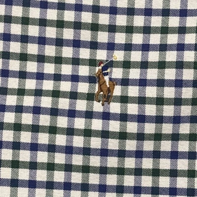 Camisa Ralph Lauren Para Hombre 1 XB Grande Azul Verde Blanco Chex Oxford Carne Poni Guinga Foto 1 de 4