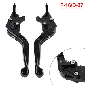 Folding Extendable Brake Clutch Levers For BMW F650GS 02-07 SYM MAXSYM TL500 blk - Picture 1 of 11