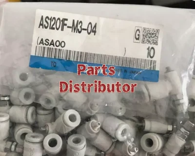 10PC New SMC Speed Control Valve AS1201F-M3-04 free shipping AS1201FM304 - Image 1 of 3