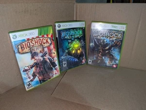 Microsoft Xbox 360 Bioshock 1 2 Infinite Trilogy Bundle Lot - Picture 1 of 1