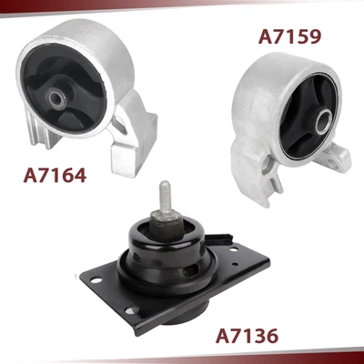 3pcs Engine Motor for Hyundai Accent Kia Rio Rio5 2006 2007 2008-2011 L4 1.6L - Image 1 of 4