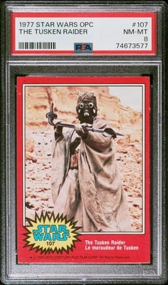 1977 O-PEE-CHEE OPC STAR WARS #107 THE TUSKEN RAIDER PSA 8 NM-MINT RARE - Image 1 of 2