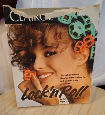 Clairol Lock N Roll Hot Rizadores de Pelo Rodillos Desfile 24 Spoolies Modelo BT-1 Foto 1 de 4