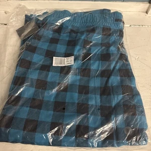NEW Eddie Bauer Sleepwear Women's L Nordic Blue Plaid Pajama Bottoms Sleep Pant - Picture 1 of 5