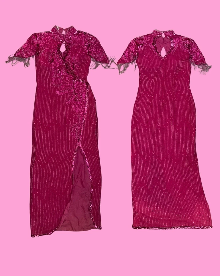 VESTIDO MIDI PANTERA ROSA VINTAGE 🐆💝 Foto 1 de 1