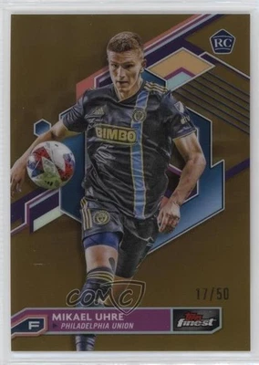 2023 Topps Finest MLS Gold Refractor /50 Mikael Uhre #90 Rookie RC - Image 1 of 2